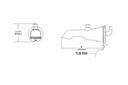 Moen S989BN Flara Diverting Tub Spout Bn