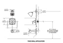 Moen T2693BN Voss Posi Tub/Shr Trim Bn