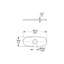 Grohe 07551EN0 6" Euro Escutcheon Brushed Nickel 2