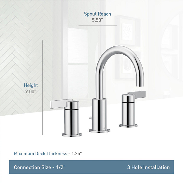 Moen T6222BG Cia Widespread Bg