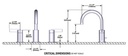 Moen T6222BG Cia Widespread Bg