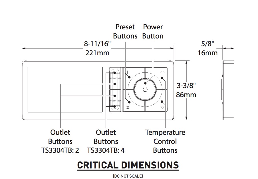 Moen TS3304BL U By Moen 4-Outlet Shower Controller Bl