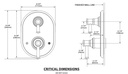 Moen UT3322 Belfield M-Core 3S W/Xfer V/O Trim Ch