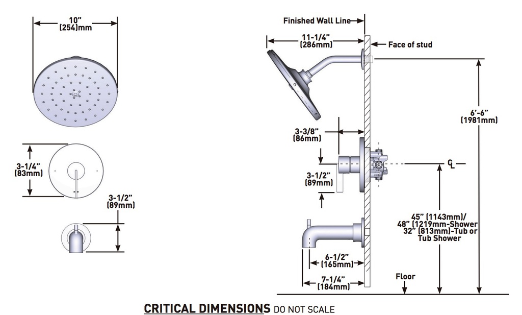 Moen UT3361BL Cia M-Core 3 Series V/O Bl