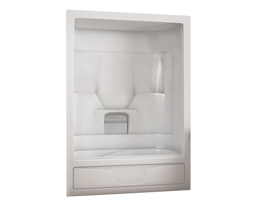 Maax 101023-000-001-004 Aspen-3P 60 x 31 Acrylic Alcove Left-Hand Drain Three-Piece Tub Shower in White
