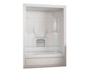 Maax 101023-000-001-004 Aspen-3P 60 x 31 Acrylic Alcove Left-Hand Drain Three-Piece Tub Shower in White