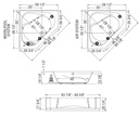 Maax 101077-096-001 Tandem 6060 Comb. Whirl. & Aeroeffect White