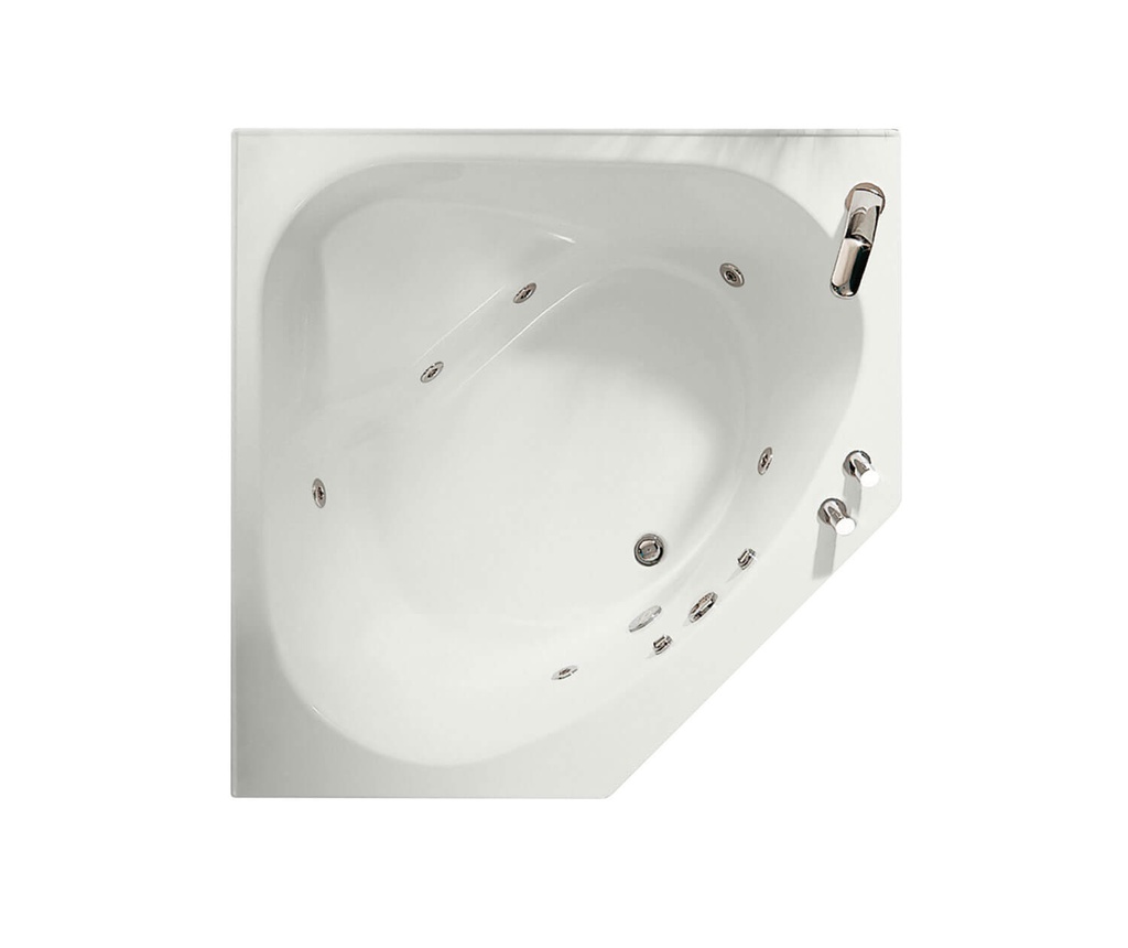 Maax 101077-RL-103-001 Tandem 6060 Aeroeffect W/ Air Push Control White