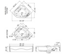 Maax 102579-001-001 Vichy 6060 Whirlpool White