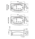 Maax 102784-L-096-001 Islander 6030 Dbl Til Flange Comb. Whirl. & Aeroeffect White