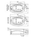 Maax 102895-R-096-001 Islander 6030 W/Till Flange Comb. Whirl. & Aeroeffect White
