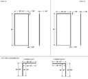 Maax 103378-301-019-000 Utile 3636 Composite Direct-to-Stud Two-Piece Corner Shower Wall Kit in Metro Thunder Grey