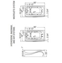 Maax 105231-R-107-001 Santorini Hydrosens (6 Spa Jets) White