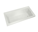 Maax 106215-L-103-001 Pose 7242 Right Corner Aeroeffect W/ Air Push Control White