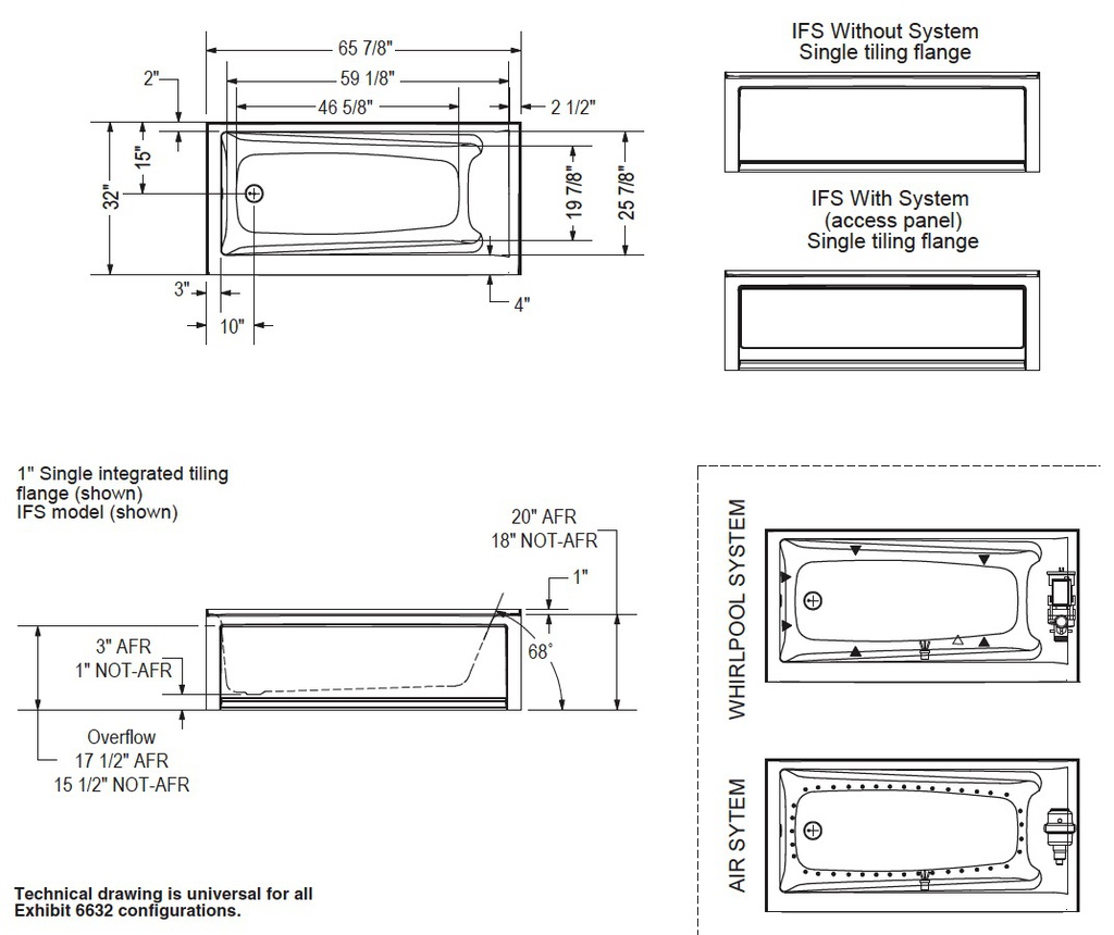 Maax 106220-R-001-001 Exhibit 6632 If Whirlpool White