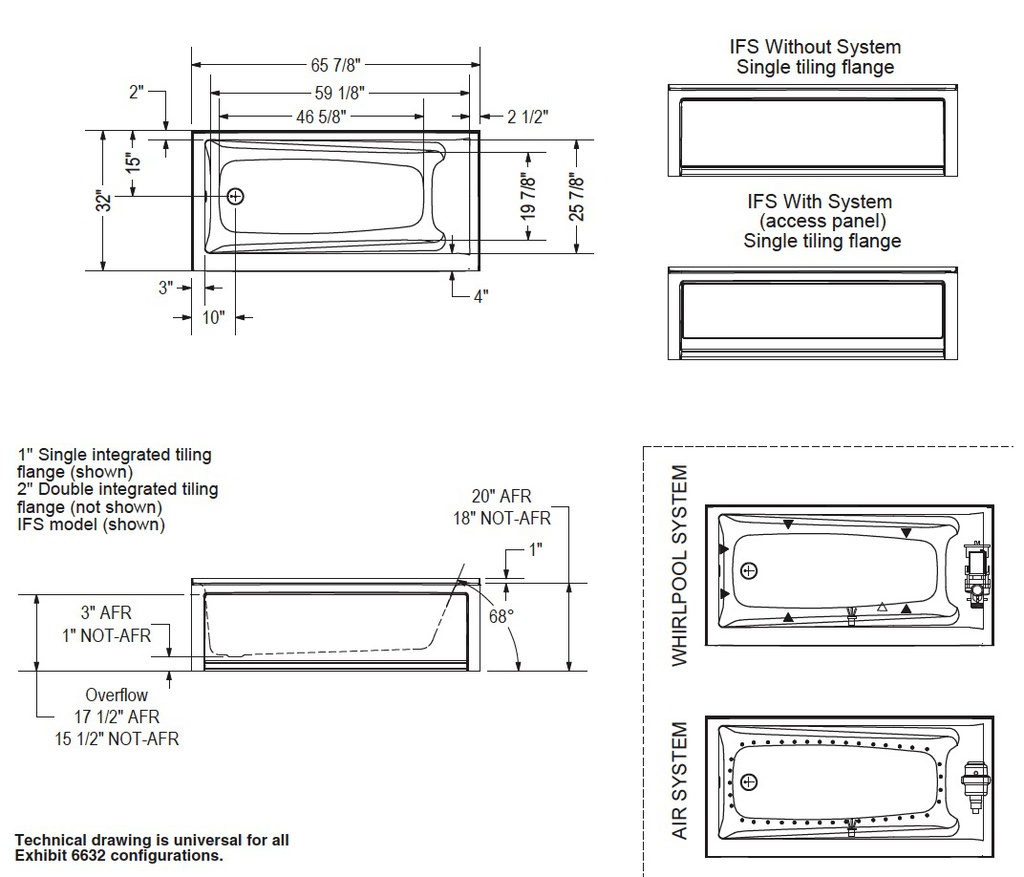 Maax 106233-L-001-001 Exhibit 6632 If Dtf Whirlpool White