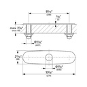 Grohe 07552SD0 10" Euro Escutcheon Real Steel 2