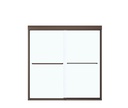 Maax 135661-900-172-000 Aura 6Mm Tub Door 55-59 X57 Clear Dark Bronze