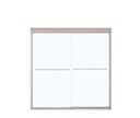 Maax 135661-900-305-000 Aura 6Mm Tub Door 55-59 X57 Clear Brushed Nickel