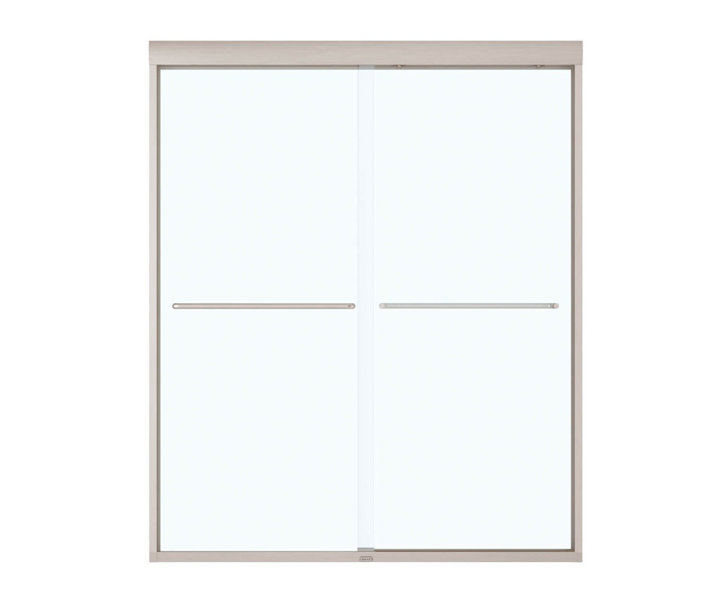 Maax 135665-900-305-000 Aura 6Mm Shower Door 55-59 X 71 Clear Brushed Nickel