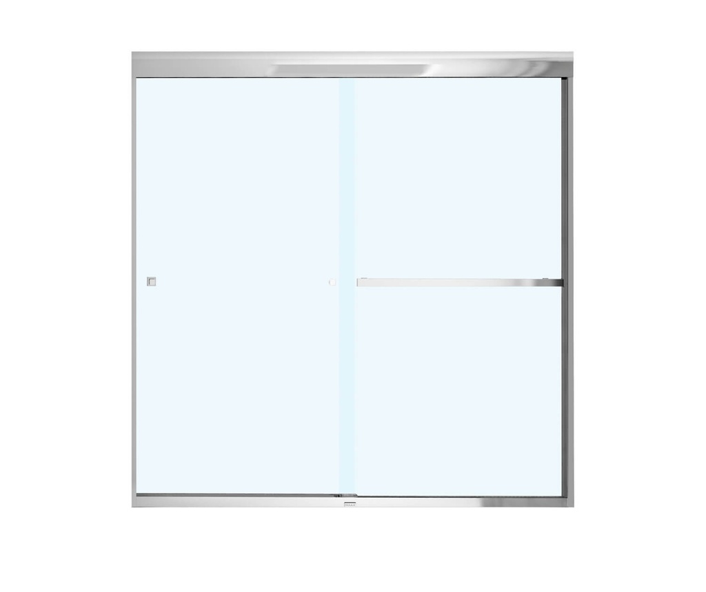 Maax 135673-900-084-000 Aura 8Mm 55-59 X 57 W/O Sc Clear Chrome