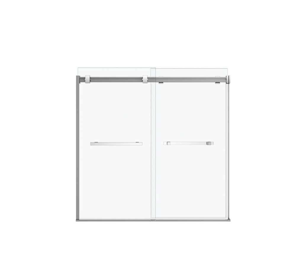 Maax 136270-900-084-000 Duel Tub 56-59 X 59 Clear Chrome