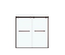 Maax 136270-900-173-000 Duel Tub 56-59 X 59 Clear Dark Bronze