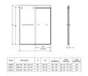Maax 136270-900-305-000 Duel Tub 56-59 X 59 Clear Brushed Nickel