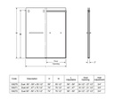 Maax 136271-900-084-000 Duel Shower 44-47 X 74 Clear Chrome