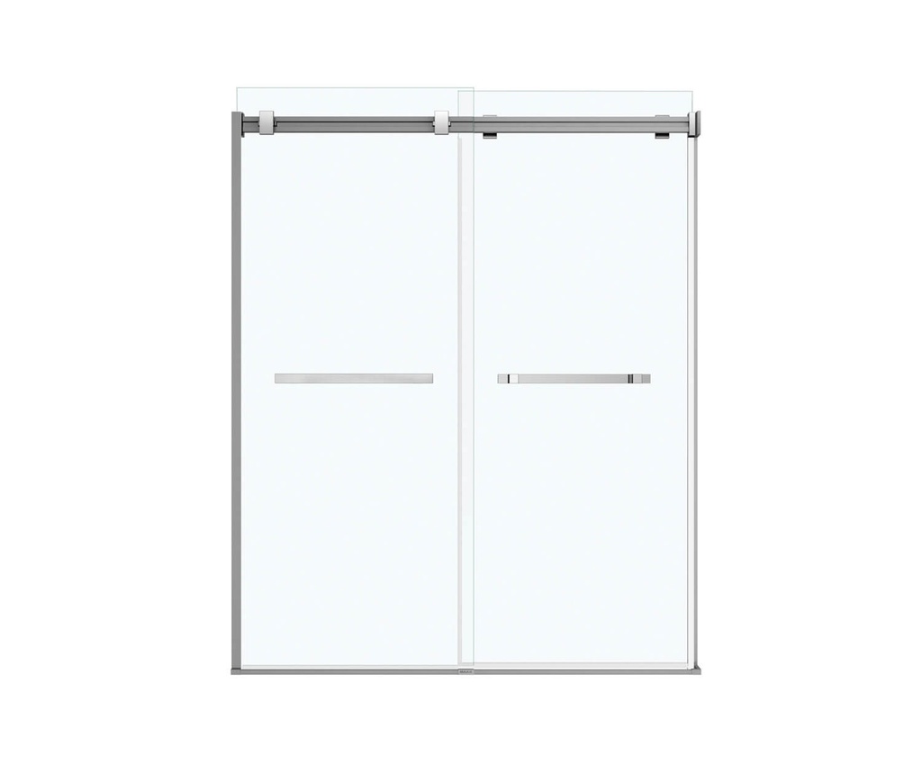 Maax 136272-900-084-000 Duel Shower 56-59 X 74 Clear Chrome