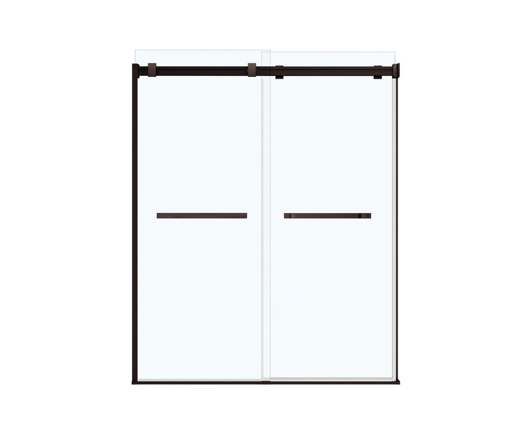 Maax 136272-900-173-000 Duel Shower 56-59 X 74 Clear Dark Bronze
