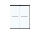 Maax 136272-900-173-000 Duel Shower 56-59 X 74 Clear Dark Bronze