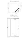 Maax 136321-900-305-000 Link Neo-Angle 4040 Door Clear Brushed Nickel