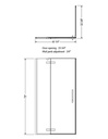 Maax 136330-900-084-000 Link Door R4234 Clear Chrome