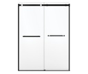 Maax 136955-810-360-000 Duel Alto 56-59 X 78 in. 8mm Bypass Shower Door for Alcove Installation with GlassShield glass in Matte Black & Chrome
