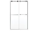 Maax 136956-810-350-000 Duel Alto 44-47 X 78 in. 8mm Bypass Shower Door for Alcove Installation with GlassShield glass in Chrome &amp; Matte Black