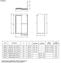 Maax 137312-900-305-000 Return Panel 74 For 34In Base Clear Brushed Nickel