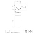 Maax 137446-900-084-000 Radia Rd 36 X 36 X 71.5 Clear Chrome
