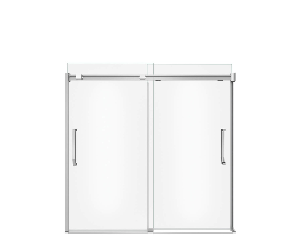 Maax 138760-900-084-000 Inverto Tub 56-59 X 55.5-59 Clear Chrome