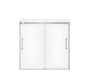 Maax 138760-900-084-000 Inverto Tub 56-59 X 55.5-59 Clear Chrome