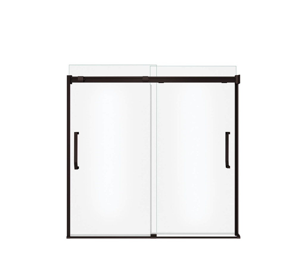 Maax 138760-900-173-000 Inverto Tub 56-59 X 55.5-59 Clear Dark Bronze