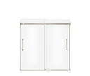Maax 138760-900-305-000 Inverto Tub 56-59 X 55.5-59 Clear Brushed Nickel