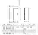 Maax 139396-900-173-000 Halo Return Panel 36 Clear Dark Bronze