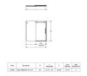 Maax 139398-900-084-000 Halo Tub Door 60 Clear Chrome