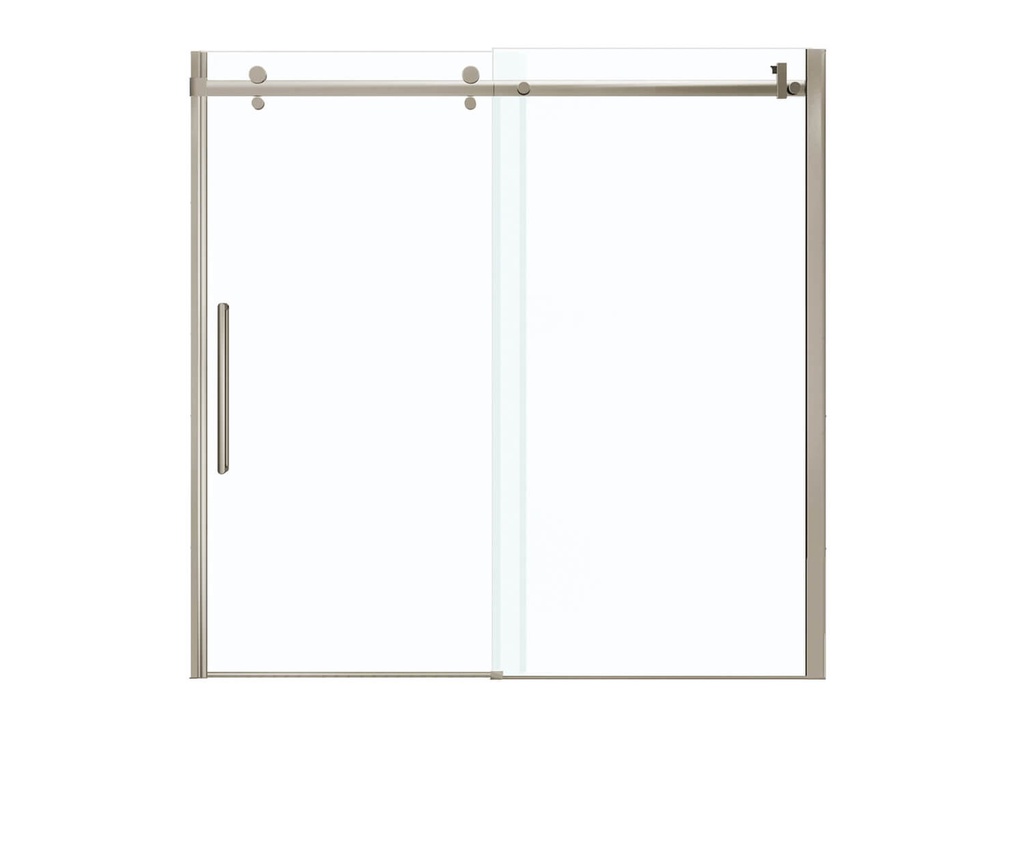 Maax 139398-900-305-000 Halo Tub Door 60 Clear Brushed Nickel