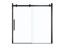 Maax 139398-900-340-000 Halo Tub Door 60 Clear Matte Black