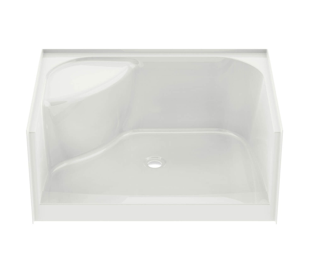 Maax 145033-000-002-585 SPS 3448 AFR AcrylX Alcove Shower Base with Center Drain in White
