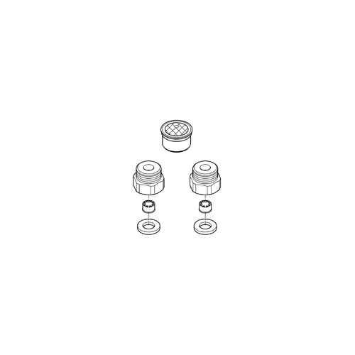 Grohe 48191000 Low Flow Solution Kit for 3-Hole Faucets 0.35 GPM 1