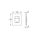Grohe 38845LS0 Skate Cosmopolitan Actuator Plate White 2