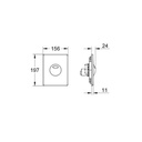 Grohe 38862000 Skate Actuator Plate Chrome 2